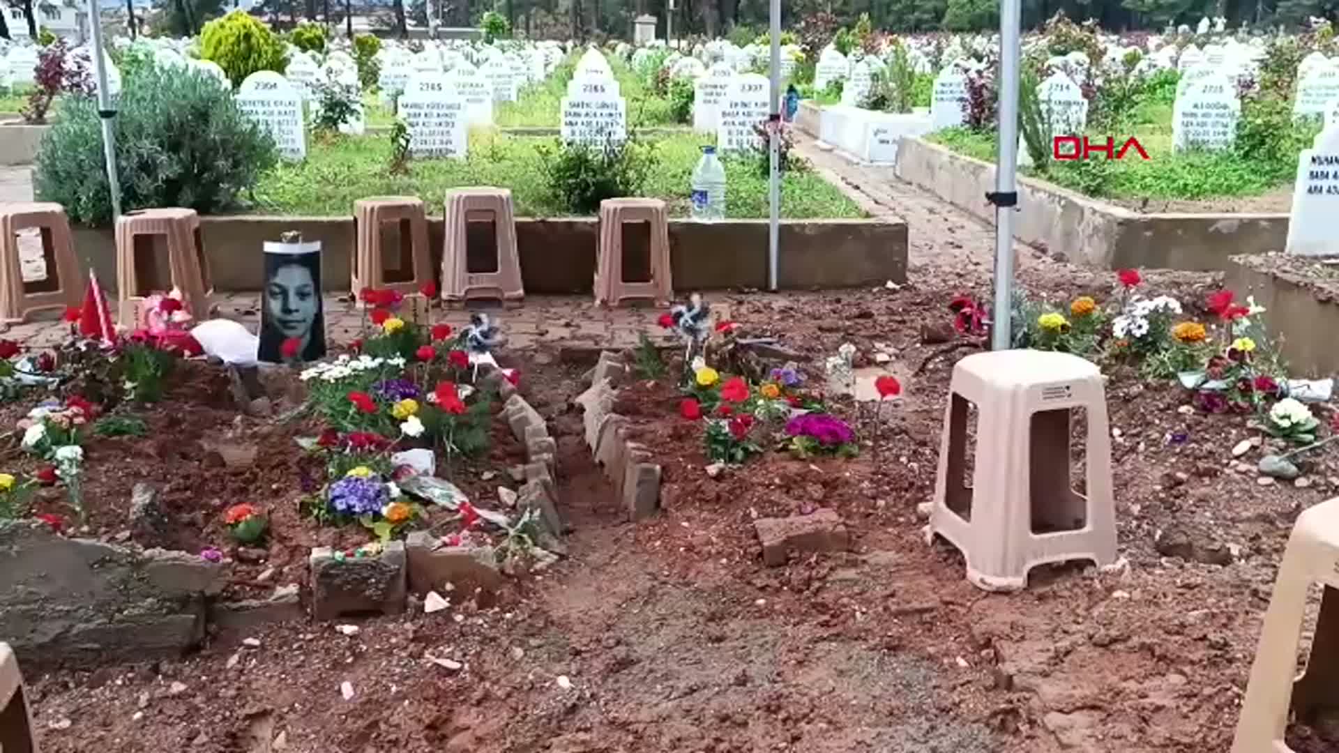 Kahramanmaraş'taki Okul Saldırısında Hayatını Kaybeden Çocukların Mezarlığına Duygusal Notlar Bırakıldı