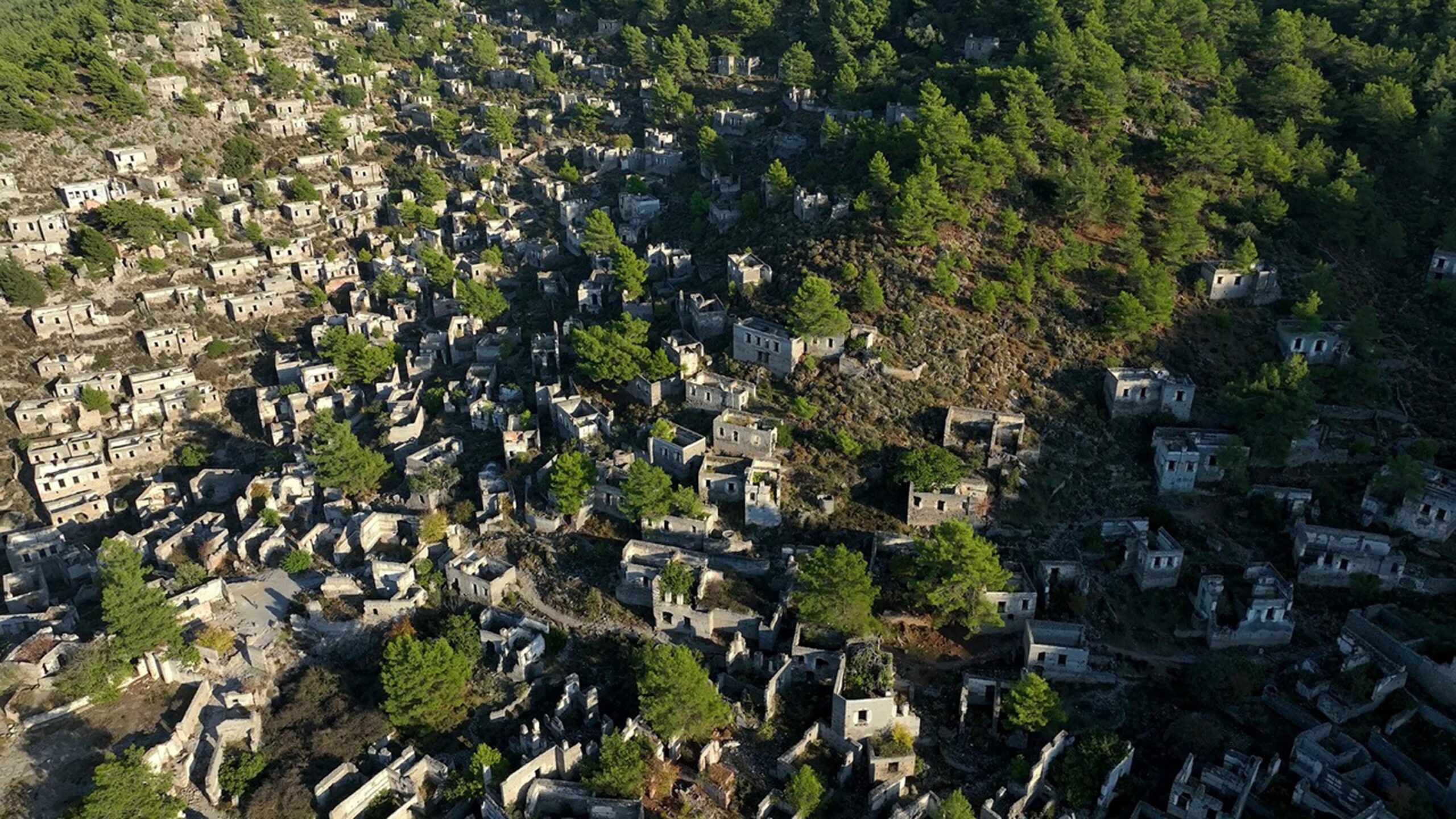 Muğla'nın Hayalet Köyü: Kayaköy Dronla Görüntülendi