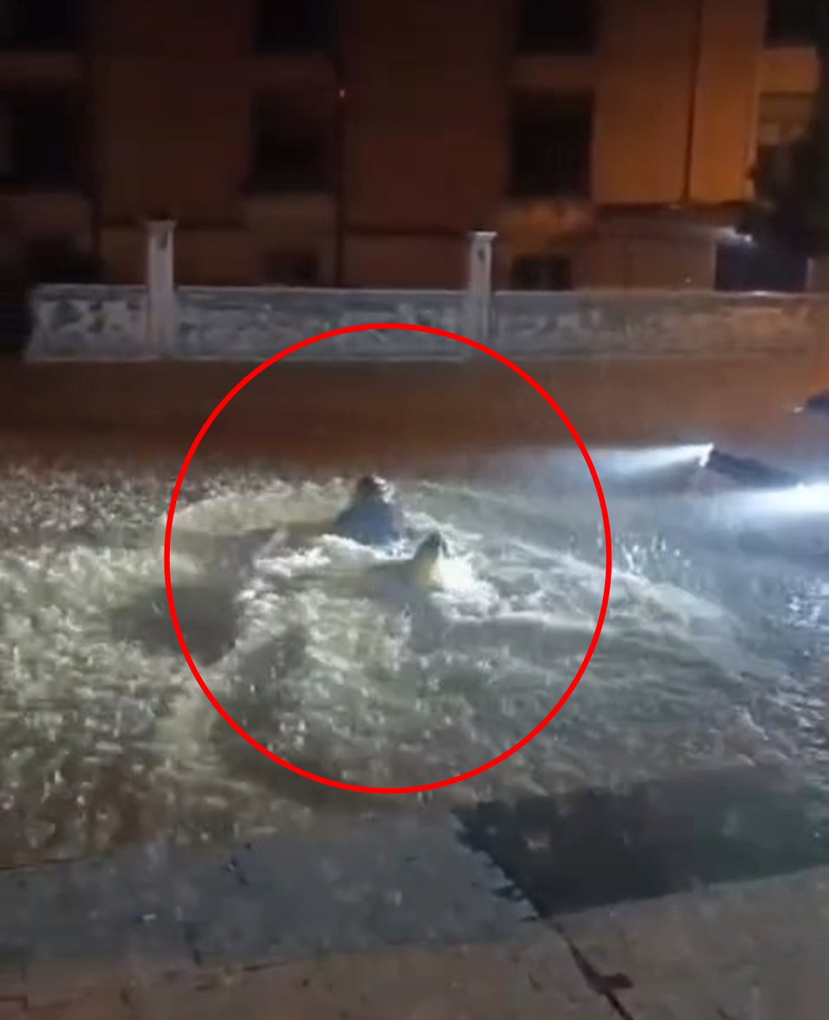 Midyat'ta Sağanak Yağış Sonrası Sokaklar Göle Döndü