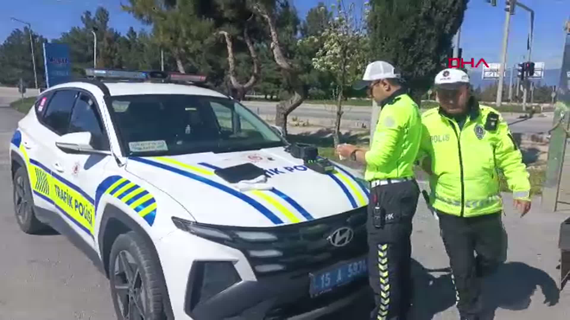 Burdur'da Tescilsiz Plaka Kullanan Sürücüye 140 Bin Lira Ceza