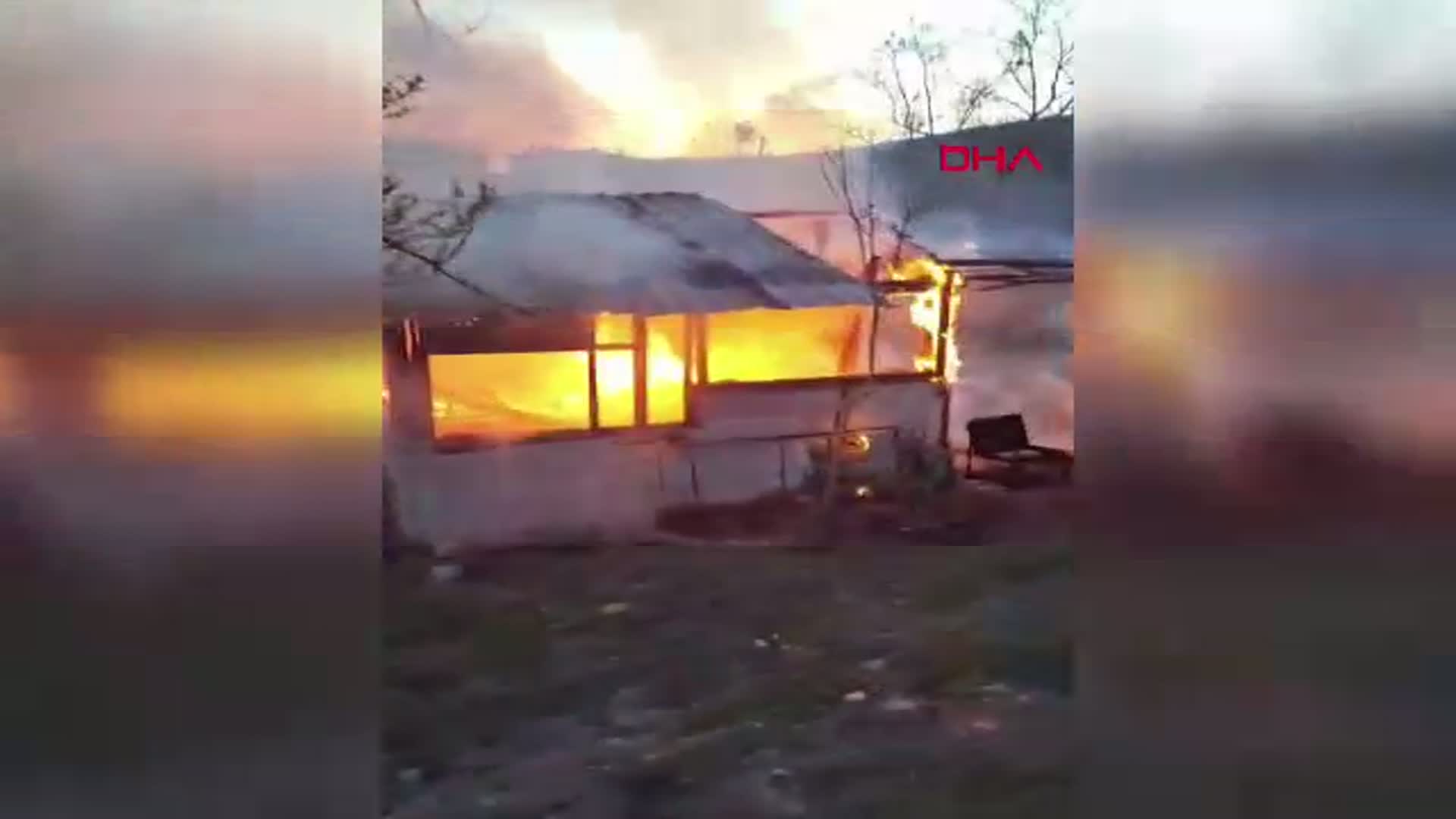 Bolu'da Baraka Yangını: Kullanılamaz Hale Geldi