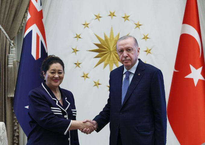 Cumhurbaşkanı Erdoğan, Yeni Zelanda Genel Valisi Cindy Kiro'yu Ağırladı