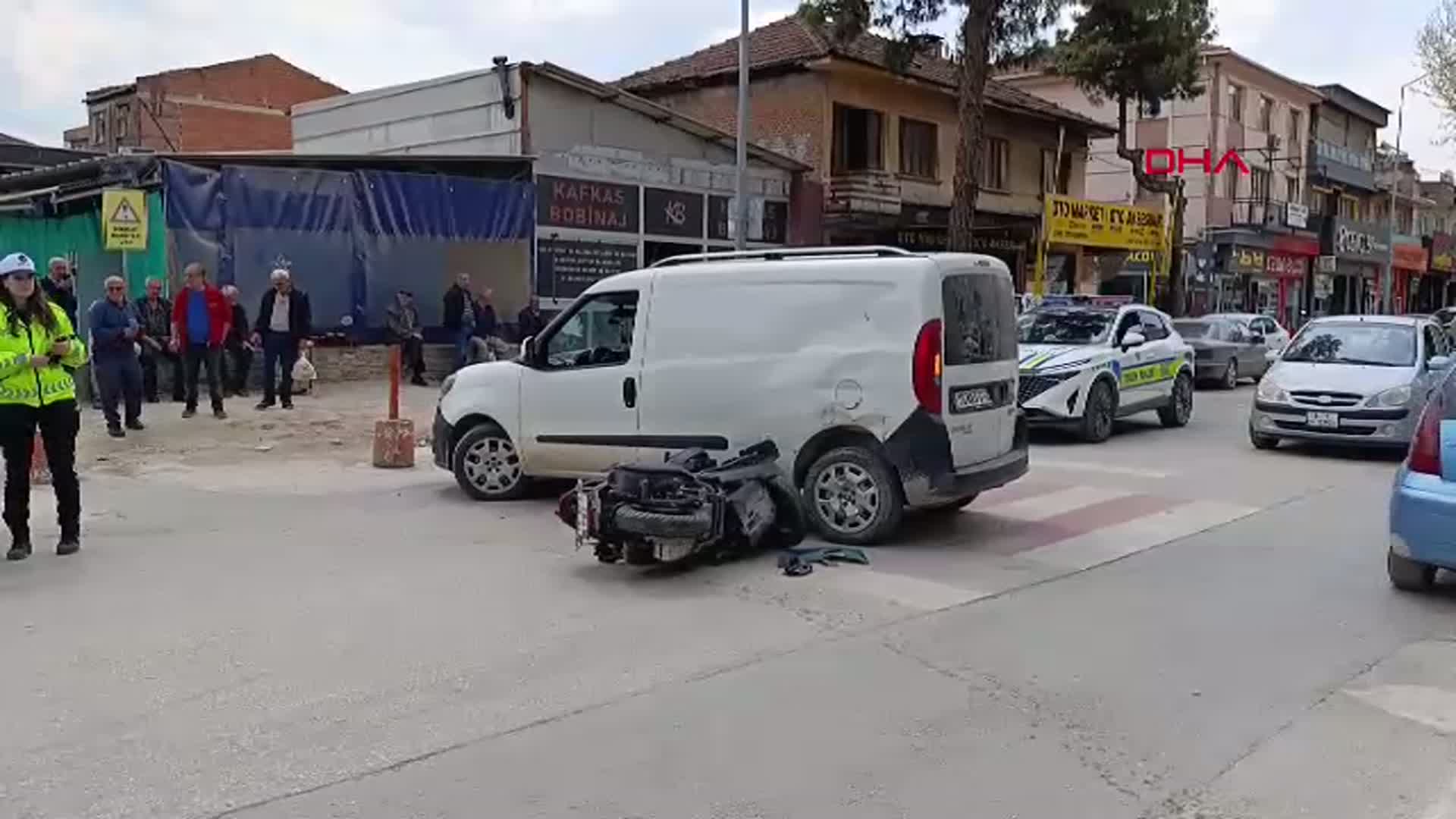 İnegöl'de Motosiklet Kazası: Bir Yaralı
