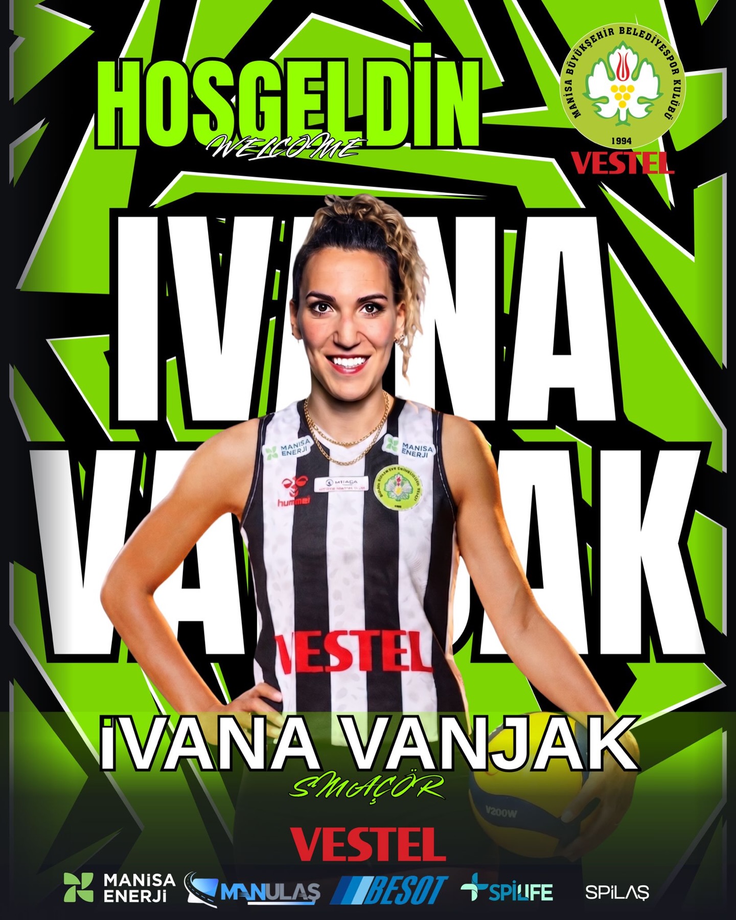 Sultanlar Ligi'ne Güçlü Transfer: Manisa BŞB, Ivana Vanjak'ı Kadrosuna Kattı