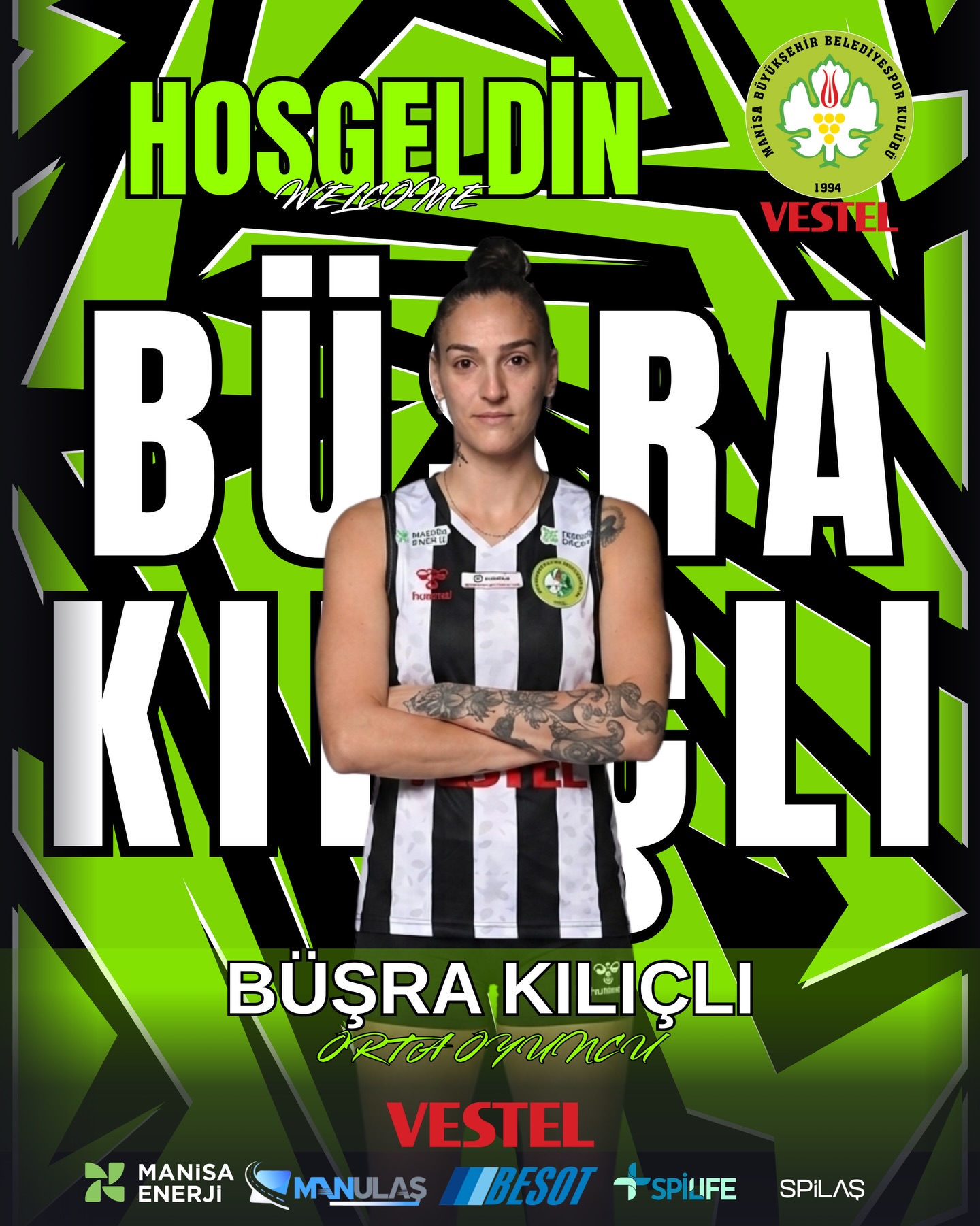 Vestel Manisa'dan Voleybola Dev Transfer: Büşra Kılıçlı İmza Attı