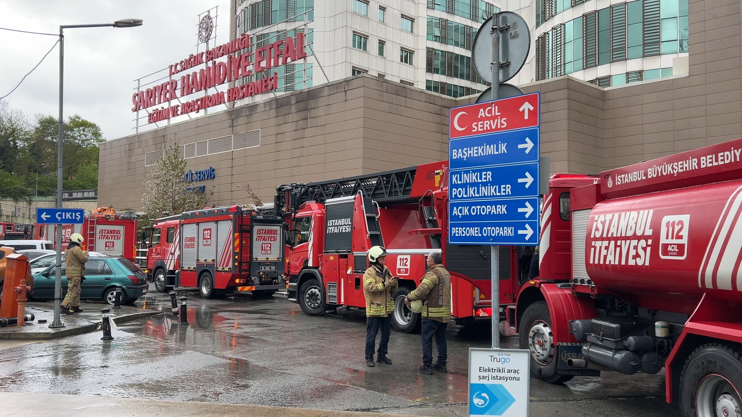 Sarıyer Hamidiye Etfal Hastanesi'nde Panik Yaratan Yangın: Acil Servis Boşaltıldı