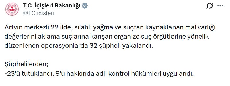 22 İlde Nefes Kesen Operasyon: Suç Örgütüne Darbe Vuruldu, 23 Kişi Tutuklandı