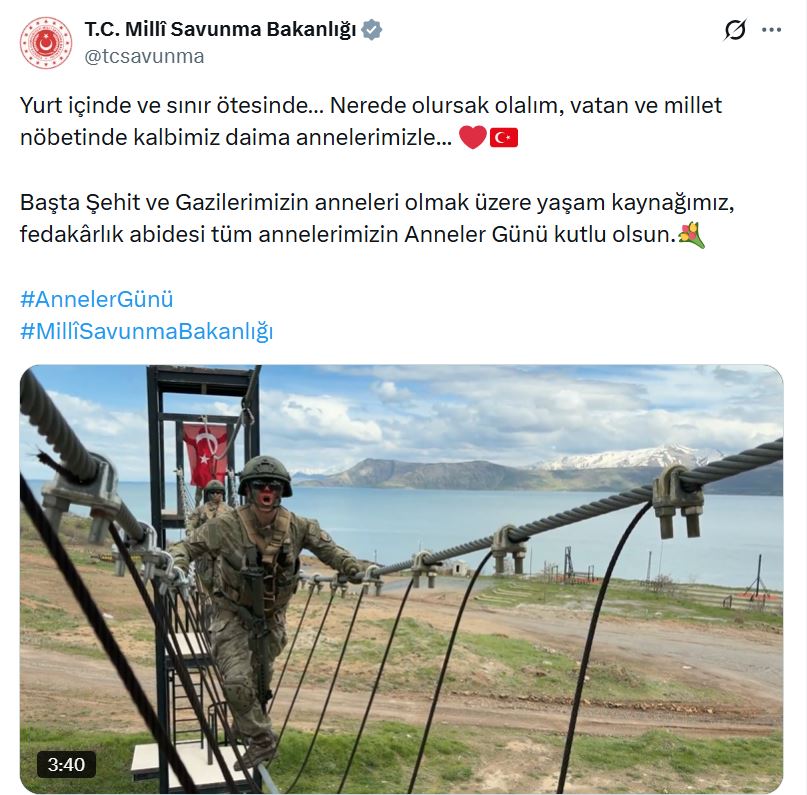 Milli Savunma Bakanlığı'ndan Anneler Günü'ne Özel Duygusal Klip