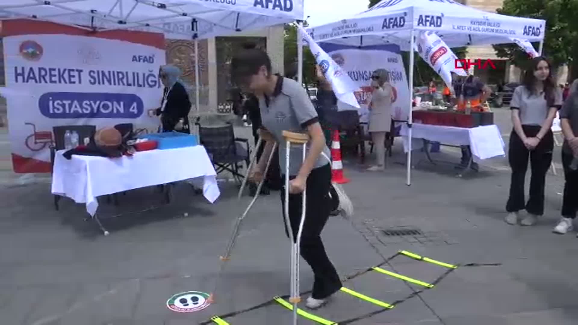 Kayseri'de Engellilerin Hayatı Empati İstasyonunda Canlandırıldı