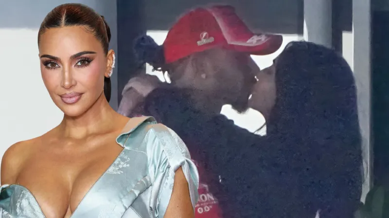Kim Kardashian sevgilisi Hamilton’ı yatta öpücüklere boğdu