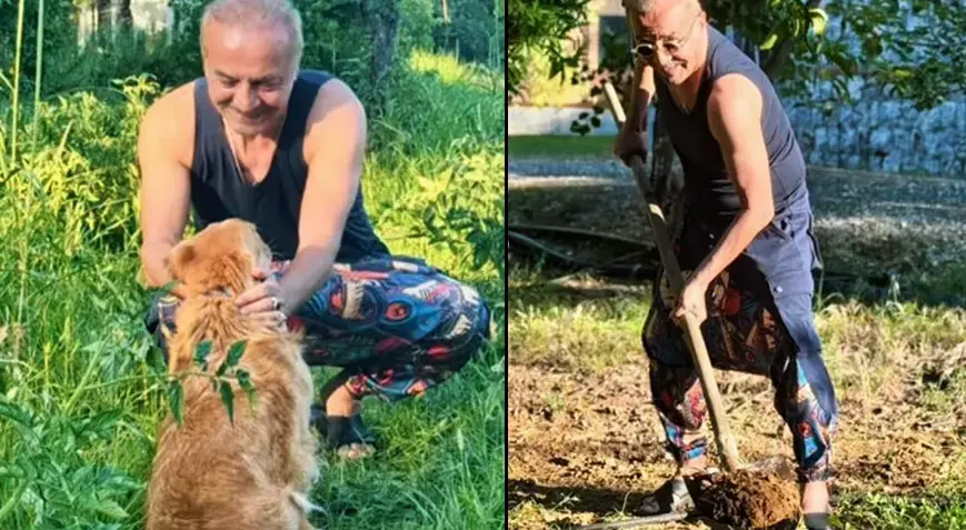Muğla Köyceğizdeki Çiftliğine Dönen Yılmaz Erdoğan Yeni Fotoğraflar Paylaştı